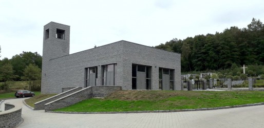 Výstavba kaple u hřbitova Březová