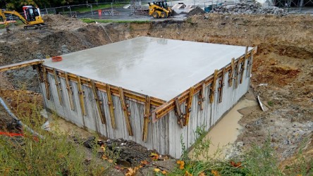 Výstavba retenční nádrže Baník Sokolov
